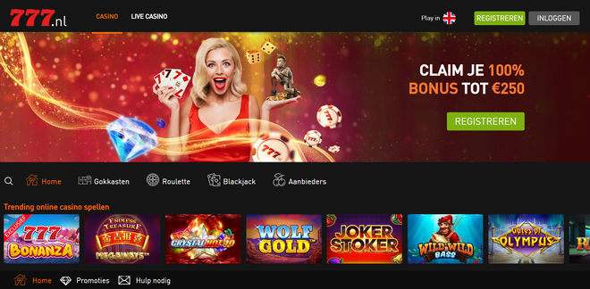 Casino777 casino interface screenshot