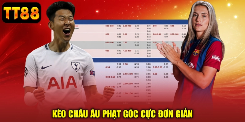 Kèo châu Âu phạt góc cực đơn giản